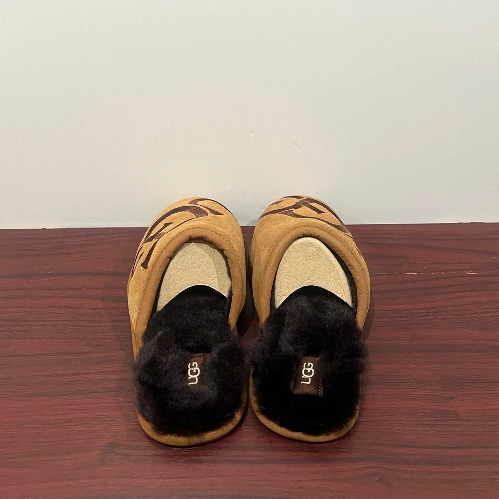 Ugg, Scuff logo Slipper, 1101324, Brown - Picture 3 of 11